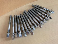 PEARL 1-5/8" TENSION ROD Parts Lot of 16x 60s 70s Vtg Stencil Snare Tom Drum MIJ