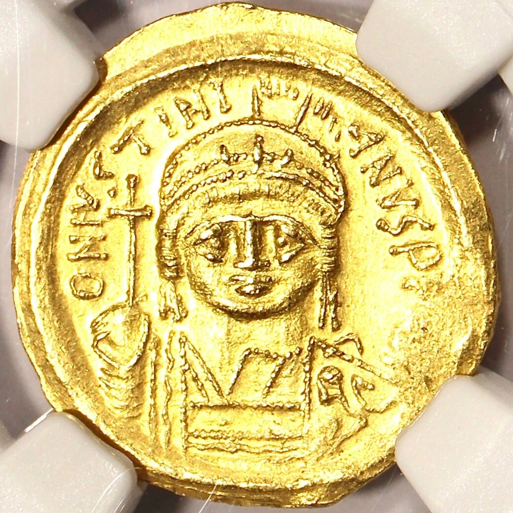 Gold AV Solidus Justinian I 527-565 AD Certified NGC CH AU Strike 55! |  eBay