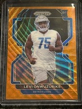 2021 Panini Prizm - Levi Onwuzurike ROOKIE CARD - Orange Wave Prizm /60 - Lions. rookie card picture