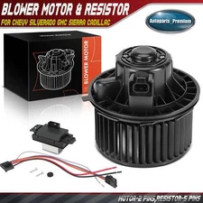 Front HVAC Blower Motor & Resistor Kit for Chevy Silverado Tahoe GMC Sierra 1500