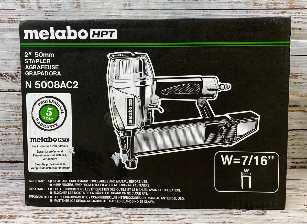METABO HPT X 16Gauge Wide Crown Stapler N5024A2 New , 40 OFF