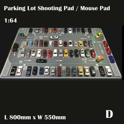 1/64 Parkplatz Mauspad Matte Modellauto Fahrzeug Szene Display große Garage Spielzeug/ - Bild 6 von 10