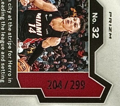 【美品】 Tyler Herro Red Prizms RC /299 2023-24 Panini Prizm - Tyler Herro #32 Red Prizm /299 for