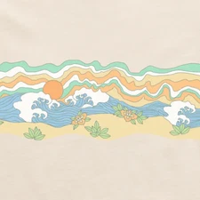 Life is Good. Women's Gone To The Beach Crusher Boxy Hoodie, Putty White