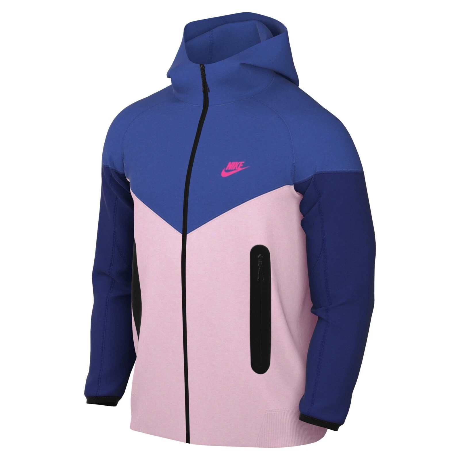 Size Small Nike Tech Fleece Windrunner Hoodie Neapolitan Pink Blue FZ4709-480