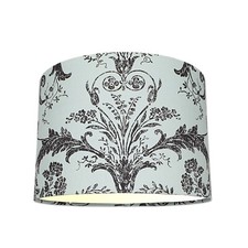 Lampshades in Laura Ashley Josette Duck Egg Charcoal Fabric Handmade FREE POST