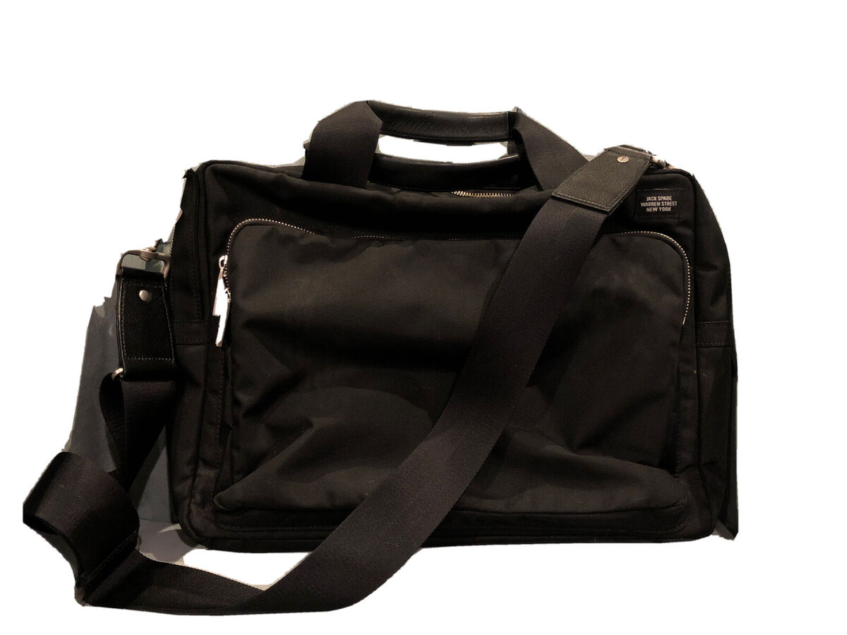Jack Spade Warren Street New York Messenger Laptop Bag Black Jack Spade Warren Street New York Messenger Laptop Bag Black