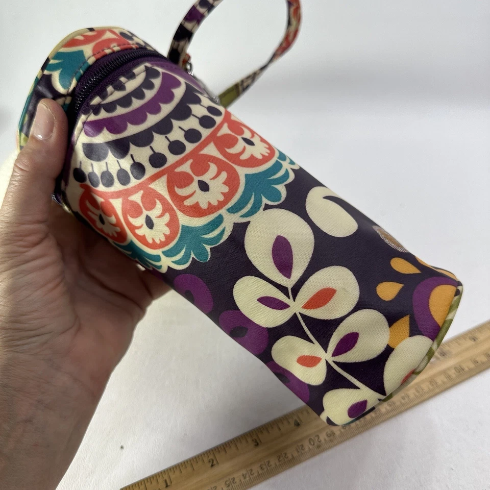 Portabotellas Vera Bradley Koozie Coozie Ciruela Loca Muñequera Aislada Foto 3 de 4