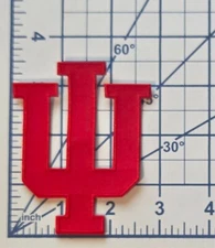 Indiana IU Red 3.5" Iron On Embroidered Patch ~FREE Tracking!