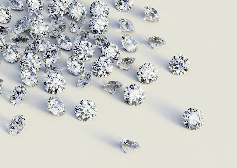 Loose CVD Lot Lab-Grown Diamond 3.25 mm Round D to F- IF