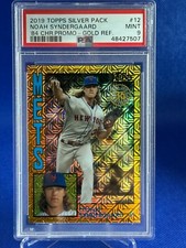 2019 Topps Silver Pack 1984 Chrome Gold Refractor /50 Noah Syndergaard PSA 9