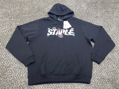 Staple Pigeon Hoodie Sweatshirt Mens Size M Medium Graphic Pullover Black $68