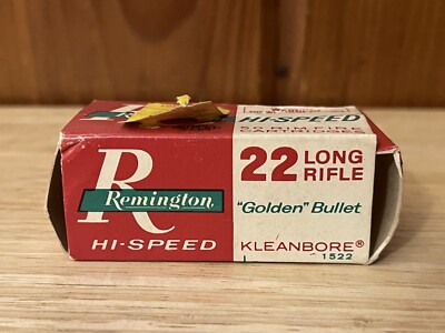 EMPTY 22 Ammo Box REMINGTON HI-SPEED Long Rifle #1522 Red/White | eBay