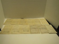 LOT OF 12 1ST-12TH 1930'S-40'S GRADE/REPORT CARDS TEXAS USED