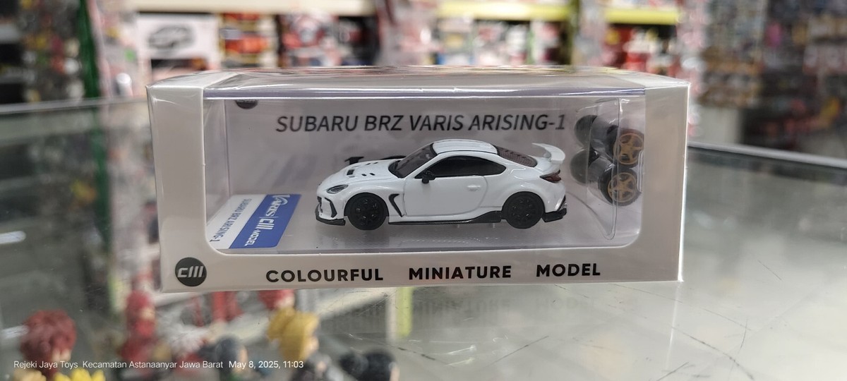 CM Model 1:64 Subaru BRZ Varis Arising-1 White Diecast Car