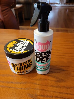 The Doux Leave In Curl Refresher 8 oz. & Honey Hair Mask 16 oz. *SEE DESC*