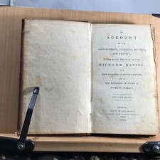 1794 An Account of the Convincement.. Travels of Richard Davies - Quaker Binding
