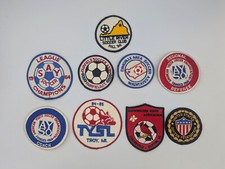Vintage Lot of 9 Embroidered Soccer Patches Youth League