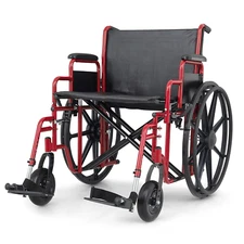 [FDA APPROVED]Foldable Economy Manual Medical Wheelchair w/Adjustable Foot Rest