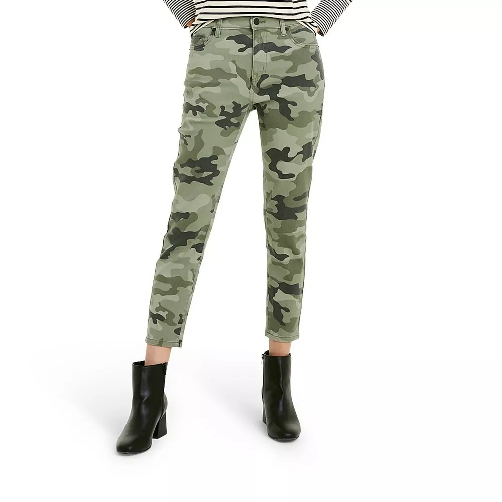 Printed Slim Fit Ankle-Length Pants