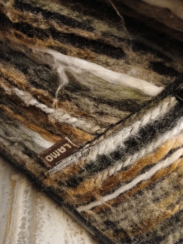 Zapatillas LAMO de suela dura para mujer 7 marrón negro crema hilo polar zapatos de casa Foto 3 de 4