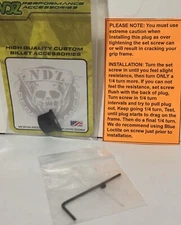 "NDZ" GRIP FRAME PLUG | GLOCK 43 | BLACK | NEW