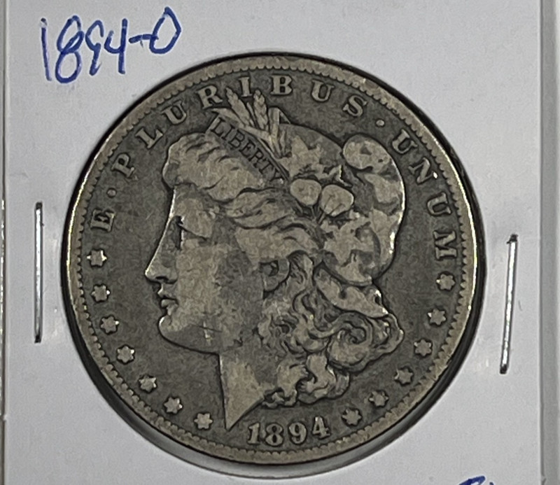 1894-O Morgan Dollar : Fine +
