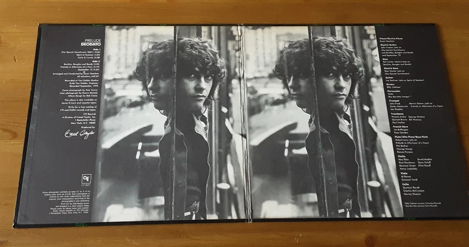12" LP - Prelude, Deodato, 1973, CTI RECORDS (CTI 6021) U.S.ISSUE - Image 3 of 4