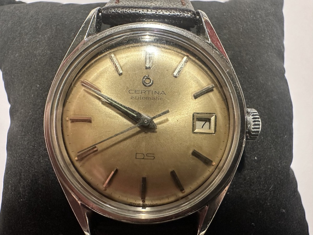 Vintage 1959-60 Certina DS Automatic Cal 25-451 23J Swiss Watch