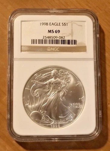 1998 NGC MS69 - Silver Eagle