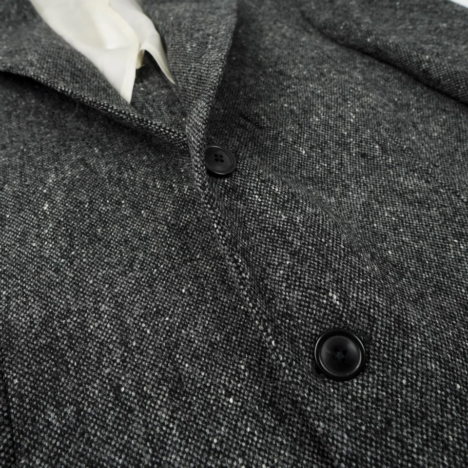 Blazer Todd Snyder Para Hombres 40S Italiano Donegal Abrigo Deportivo Gris Carbón Negro Foto 4 de 4