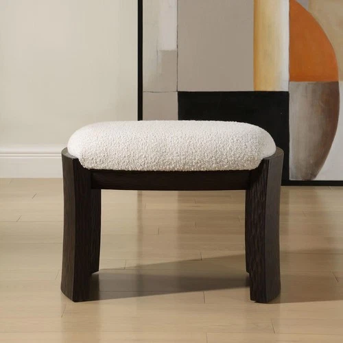Uttermost 23921 Port Dark Walnut and White Bench - Picture 7 of 7