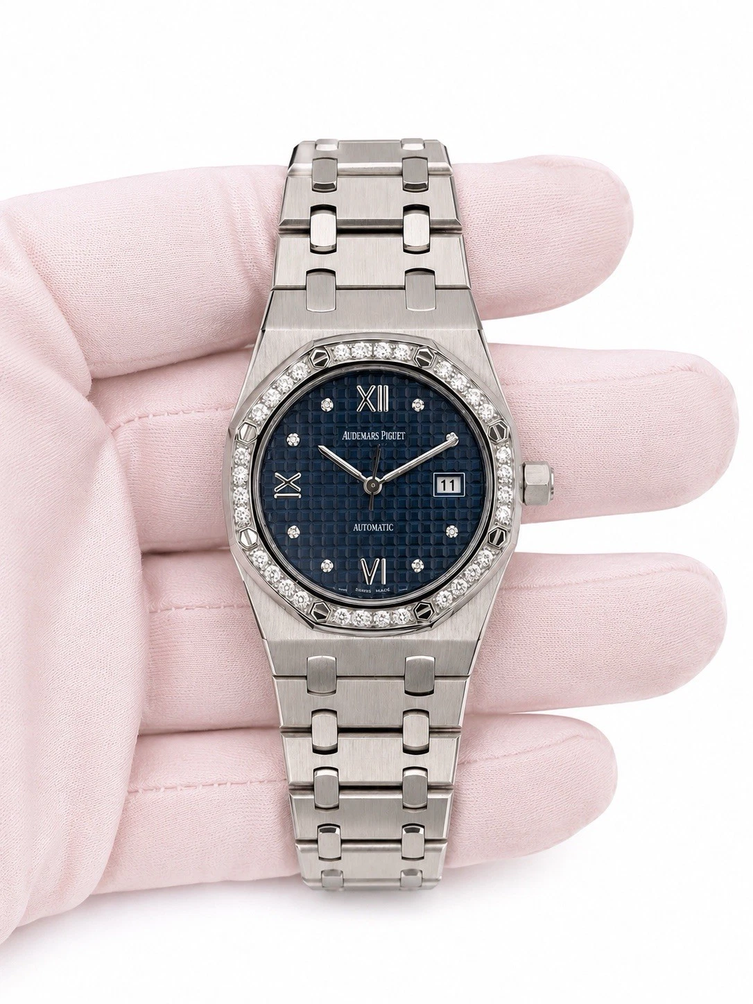 Audemars Piguet — Audemars Piguet Royal Oak 15088ST.ZZ.0789ST.01 'Ladies' Stainless Steel Blue