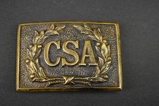 1864 Confederate States Of America CSA Civil War Antique Brass Belt Buckle