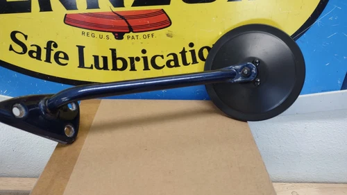 1960-1961 CHEVY TRUCK LEFT SIDE MIRROR NEW GLASS AND PAINTED STEM VERY NICE C10