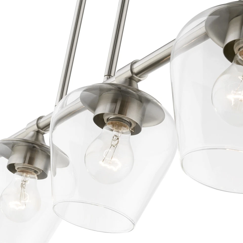 Livex Lighting 46724 Willow 4 Light 6"W Commercial Linear - Brass - Image 3 of 4