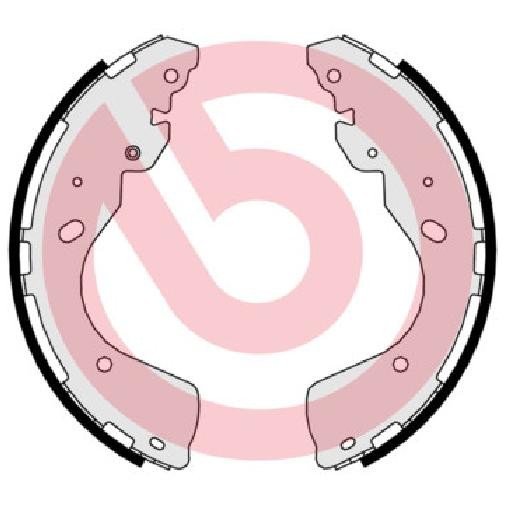 Bremsbackensatz Hinten FüR Nissan NP300 D22 2.5 08 Bis 26 Brembo Teil Gbvajqj-image