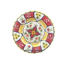 Hand Painted Colorful Pier 1 Vallarta Chop Plate Serving Platter  - 13"