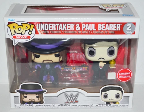 Funko POP! WWE Undertaker & Paul Bearer + PIN Figure GameStop Exclusive NM🔥