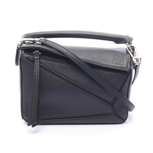 Loewe Puzzle Leather 2Way Bag Women Black One Size