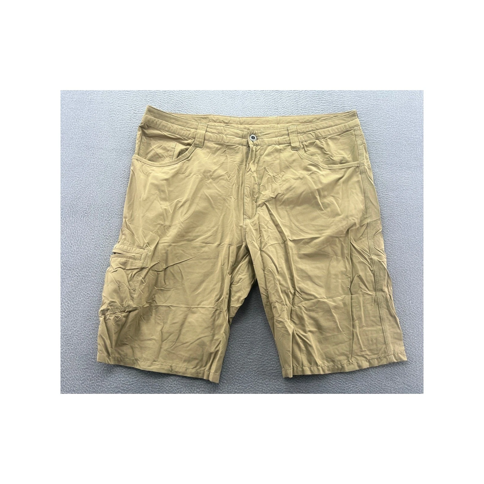 Patagonia Cargo Shorts Mens Sz 42 Quandary Shorts Khaki Tan Hiking Outdoor
