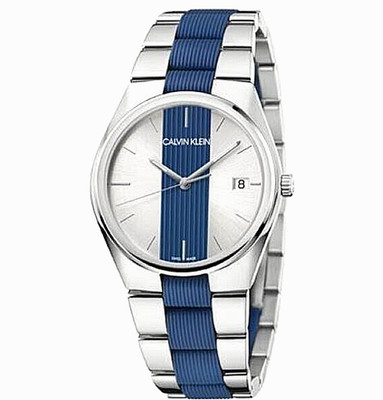 New Swiss Made CALVIN KLEIN Contrast Quartz Men's Watch