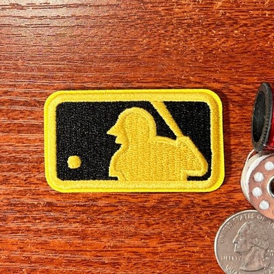 Gold Batterman Patch MLB Logo MVP Cy Young RoTY Embroidered Iron On 2.25x1.25''