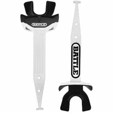 The Battle Sports Speed Pro Football Mouthguard with Connected Thick Strap