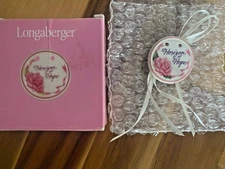 VTG Longaberger Basket Horizons of Hope Tie On Breast Cancer Ornament 1998 33677