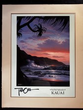 Roy Gonzalez Tabora Na Pali Splendor Kauai 1991 Hand Signed Print LG Matte 38x30