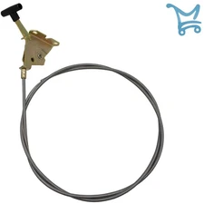 Throttle Control Cable Metal Black 48 Inch Length for Riding Mowers Tractors