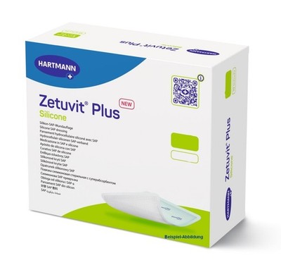 ZETUVIT Plus Silicone steril 20x20 cm 10 ST 413840