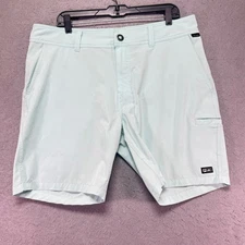 PELAGIC High Performance Mens Size 36x8 Light Blue Fishing Shorts