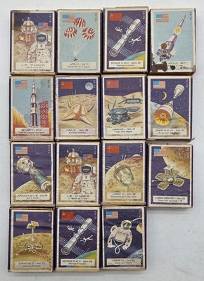 Lot 15 Antique Matchboxes SEITA The Conquest of Space USA Vs USSR VGC